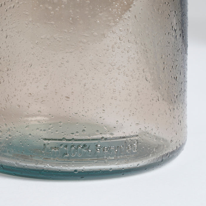 Mica Decorations Sitia Glazen Fles - H45 x Ø17 cm - Taupe