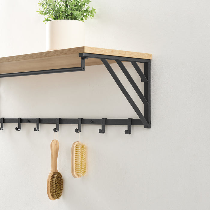 ACAZA Wandkapstok Lichte eik