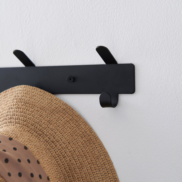 ACAZA Wandkapstok Zwart