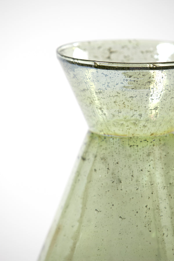 Light & Living Light&living Vaas Ø23x34 cm SATARA glas steenslag groen