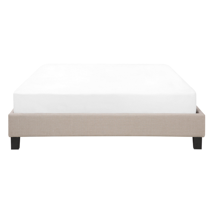 Beliani - ROANNE - Tweepersoonsbed - Beige - 140 x 200 cm - Polyester