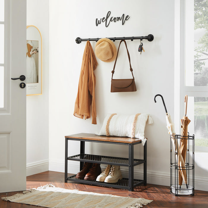 ACAZA Wandkapstok Zwart