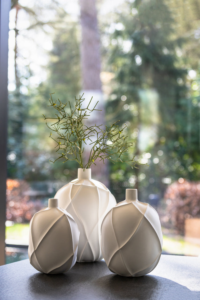 Light&living Vaas deco Ø23x32 cm VENTANO keramiek mat wit