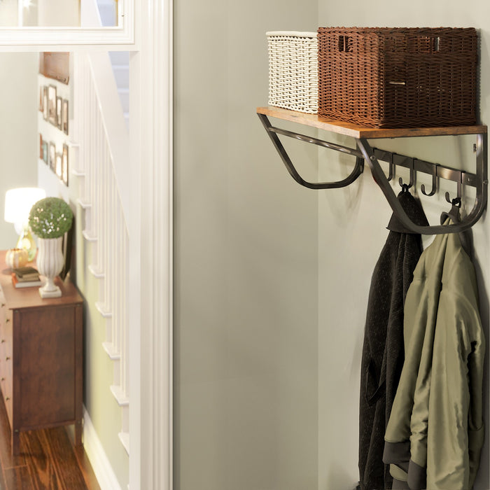 Kapstok voor de Muur of Wand - Rustiek Bruin - Vintage