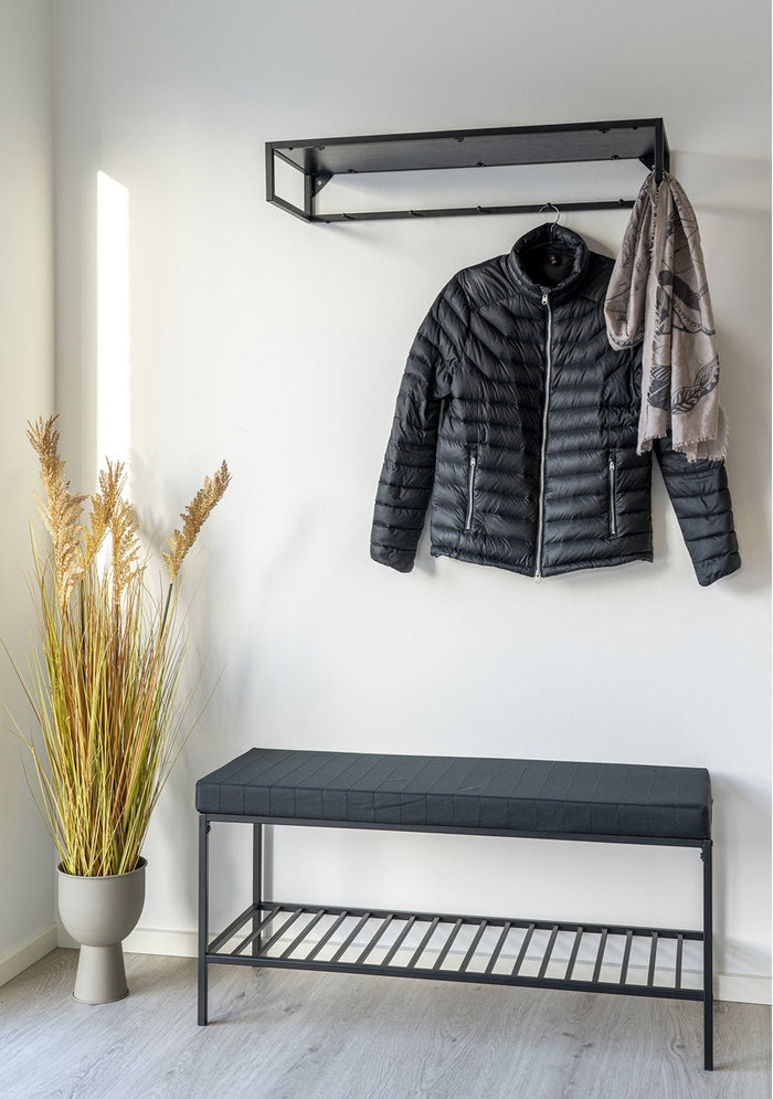 Artichok Karen houten bankje zwart - 100 x 36 cm