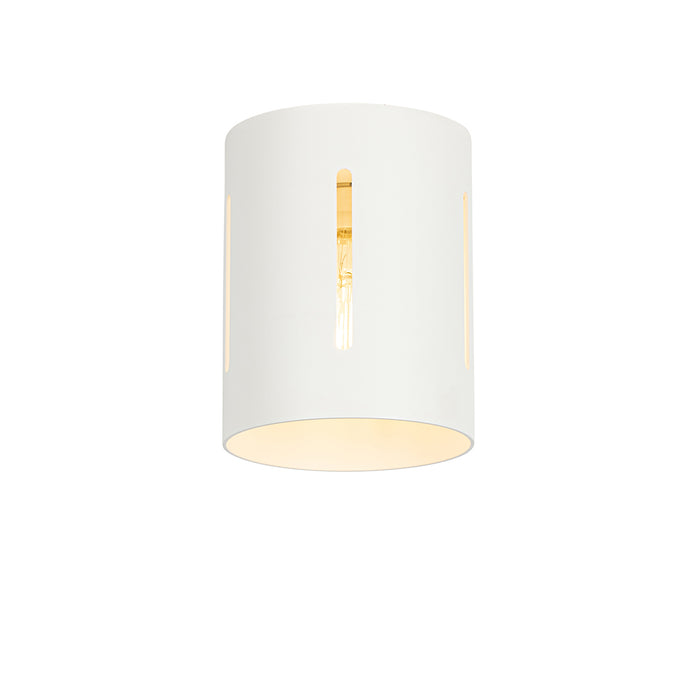 QAZQA Design plafondlamp wit met lichteffect - Yana