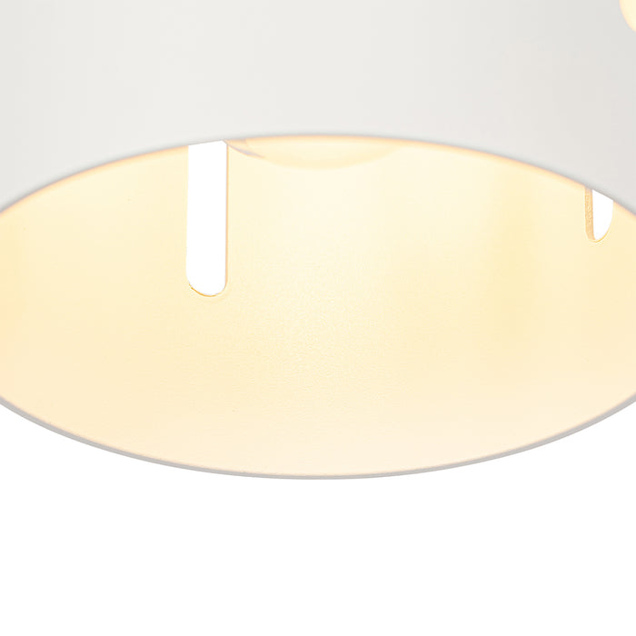 QAZQA Design plafondlamp wit met lichteffect - Yana