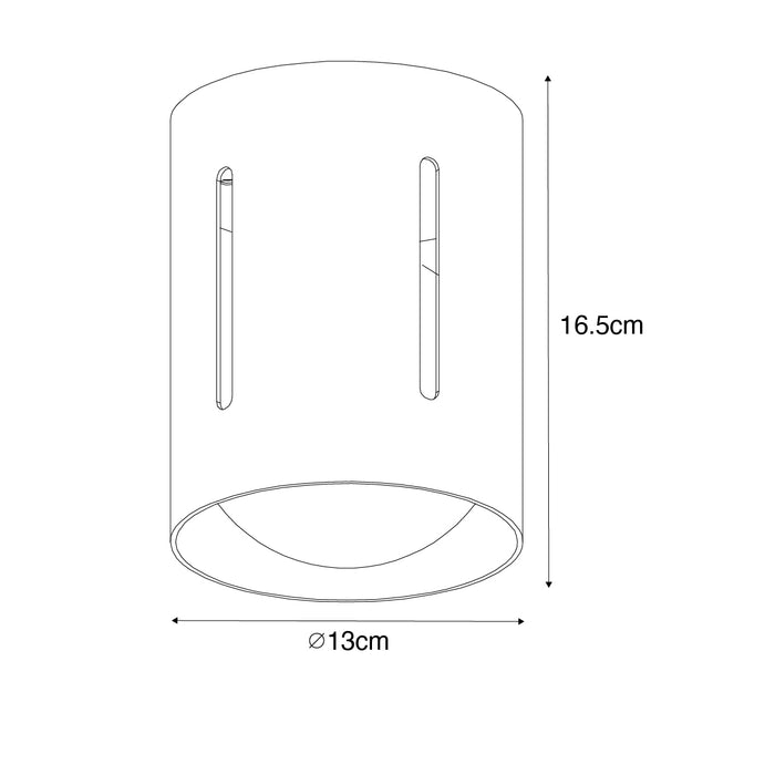 QAZQA Design plafondlamp wit met lichteffect - Yana