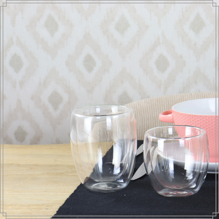 OTIX Dubbelwandige koffieglazen Theeglazen Koffietassen Koffiekopje...