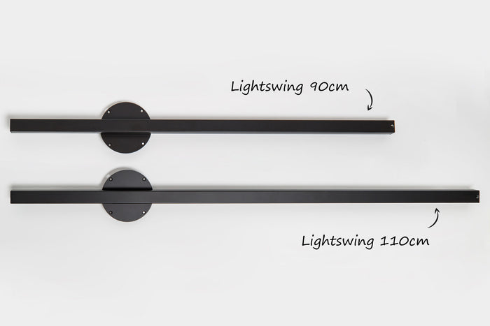 Lightswing® - Single Ophangsysteem voor één Hanglamp - Mat zwart 90cm