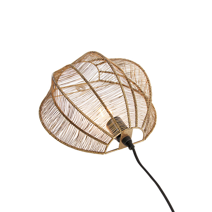 QAZQA Industriële wandlamp brons met zwart - Dong