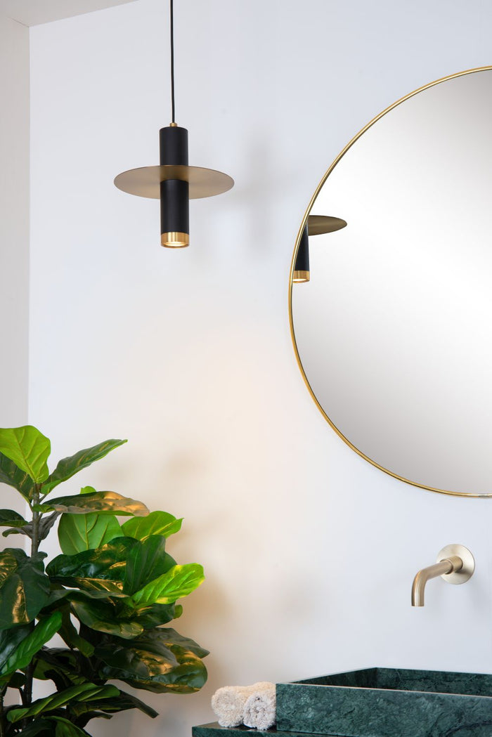 Lucide SELIN Hanglamp 1xGU10 - Zwart