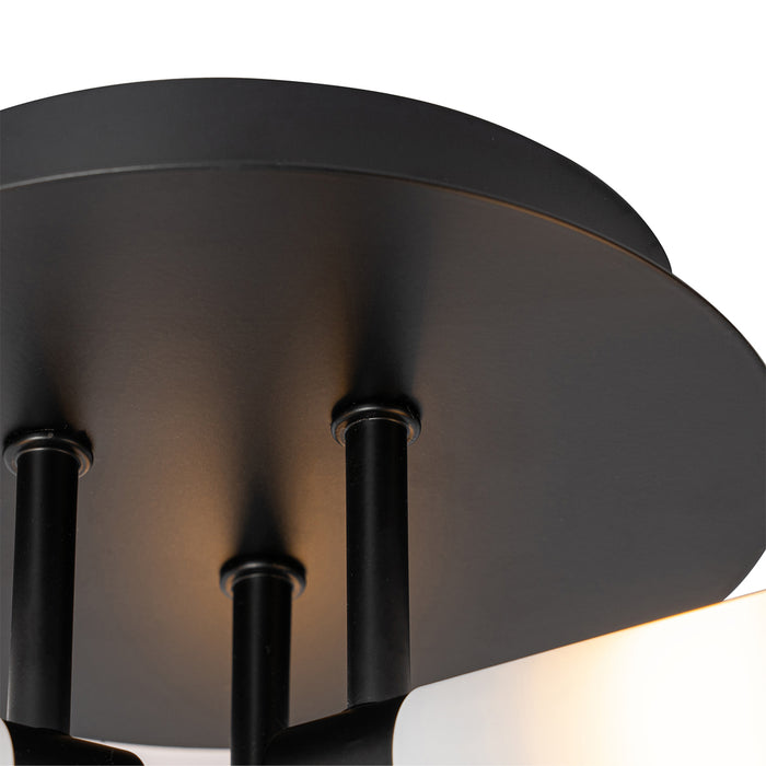 QAZQA Moderne badkamer plafondlamp zwart 3-lichts IP44 - Bath