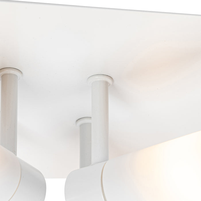 QAZQA Moderne badkamer plafondlamp wit 4-lichts IP44 - Bath
