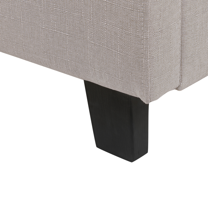 Beliani-ROCHELLE -Tweepersoonsbed-Lichtgrijs-160 x 200 cm-Polyester