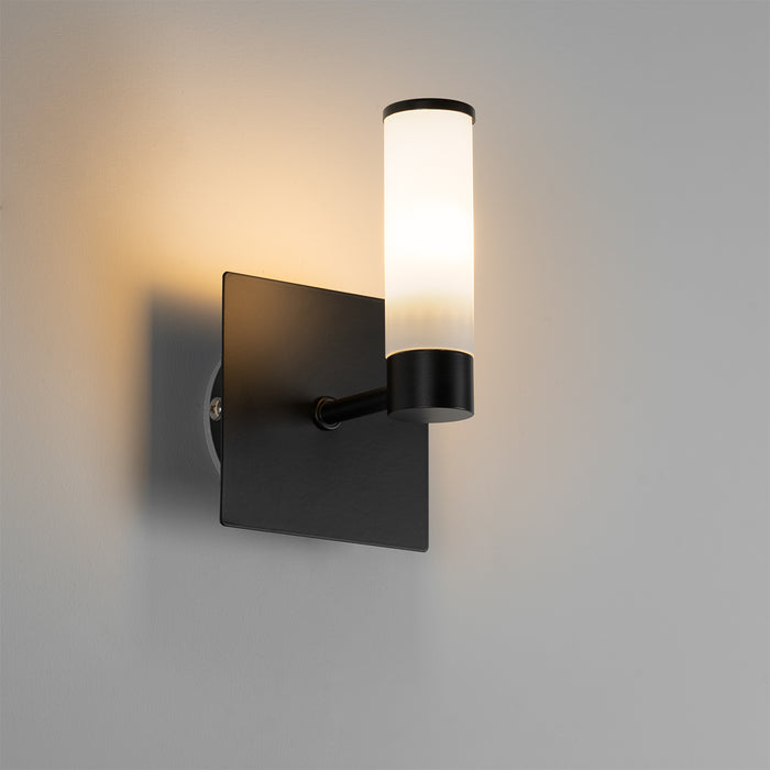 QAZQA Moderne badkamer wandlamp zwart IP44 - Bath