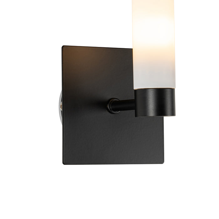 QAZQA Moderne badkamer wandlamp zwart IP44 - Bath
