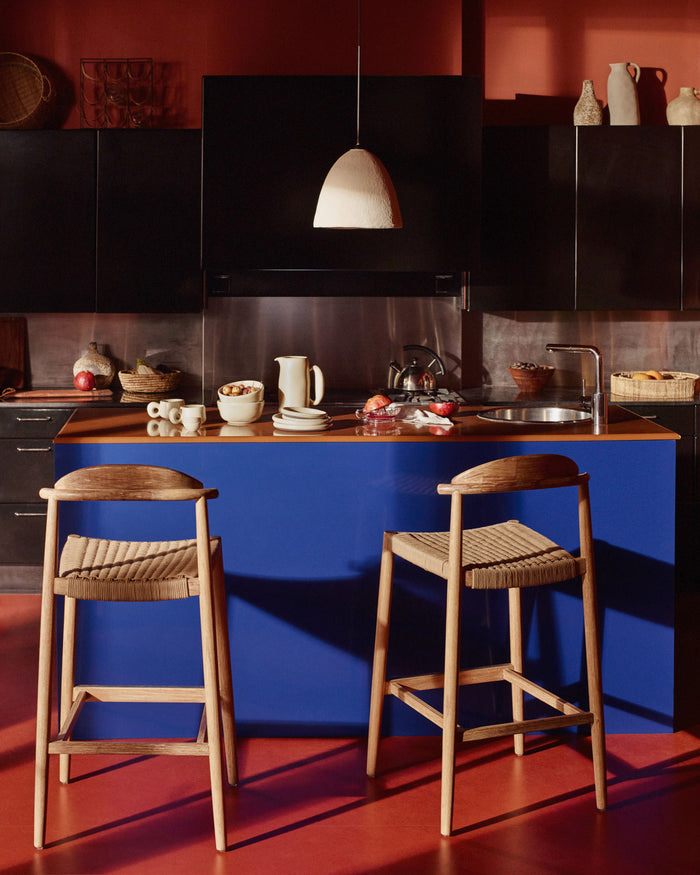 Kave Home - Cumbia plafondlampenkap gemaakt van wit katoen maché Ø 30