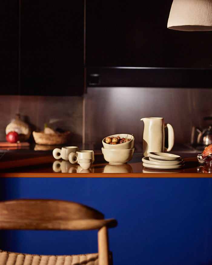 Kave Home - Cumbia plafondlampenkap gemaakt van wit katoen maché Ø 30