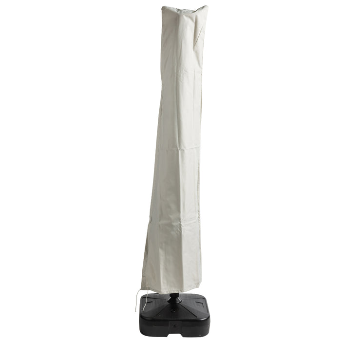 Parasol Beschermhoes uit Stevig Polyester met Rits - Licht Grijs