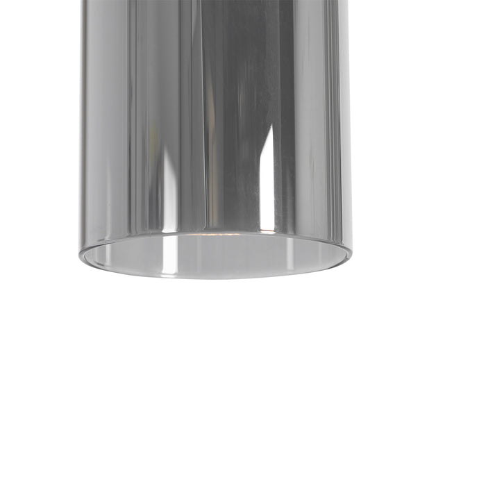 QAZQA Moderne hanglamp zwart met smoke glas - Stavelot