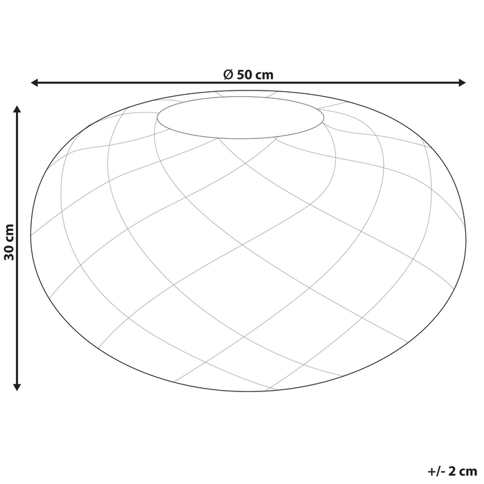 Beliani - BERKANE - Poef - Blauw - 50 cm - Katoen