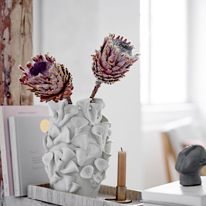 Bloomingville Junes Vaas - Grijs Steen