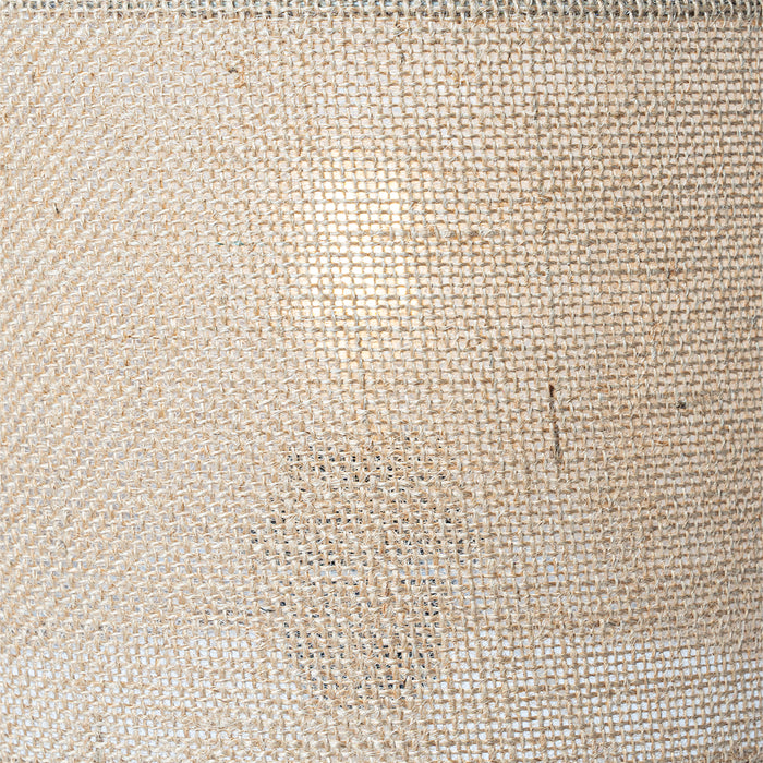 QAZQA Landelijke tafellamp hout met linnen kap naturel 25 cm - Mels