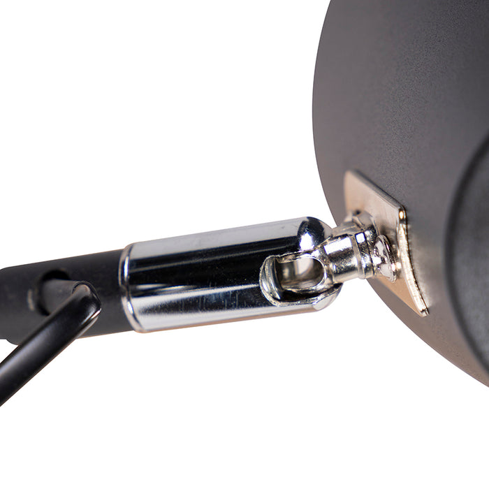 QAZQA Smart wandlamp zwart 2-lichts verstelbaar incl. Wifi A60 - Lune