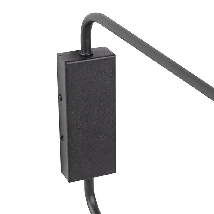 QAZQA Smart wandlamp zwart 2-lichts verstelbaar incl. Wifi A60 - Lune