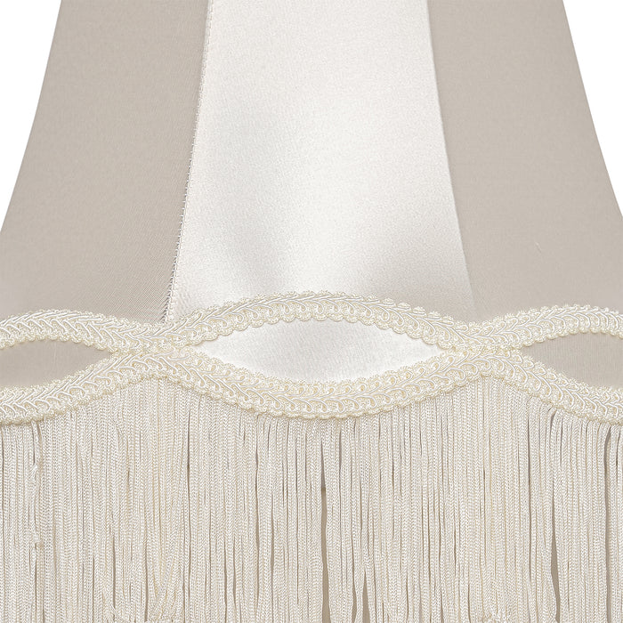 QAZQA Stoffen lampenkap crème 30 cm - Granny