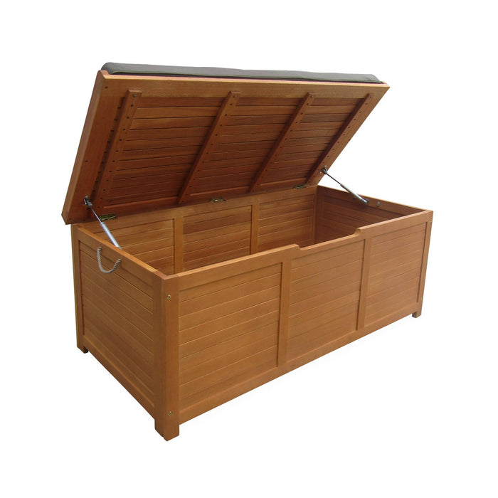 sweeek - Houten tuinbox 200L met gasveren