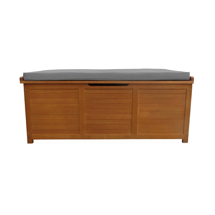 sweeek - Houten tuinbox 200L met gasveren