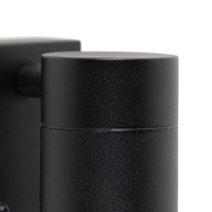 QAZQA Buitenwandlamp zwart met bewegingssensor IP44 - Solo