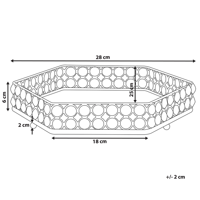 Beliani - VATAN - Dienblad - Goud - IJzer
