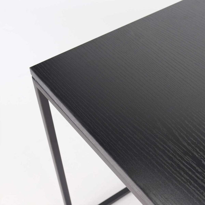 Artichok Karen Vierkante Houten Bijzettafel - Zwart