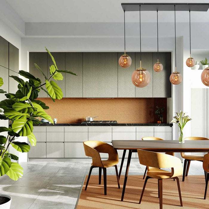 Steinhauer Hanglamp Bollique Messing 6 Lichts 3499ME