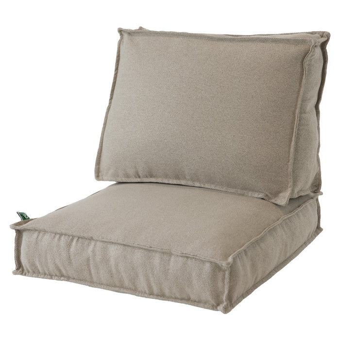 2L Home & Garden Loungekussenset Metro Lounge Beige - 2 delig