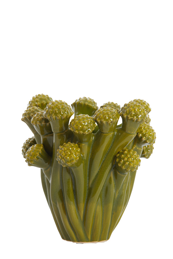 D - Light & Living - Vaas RAM - 19.5x18x19.5 - Groen