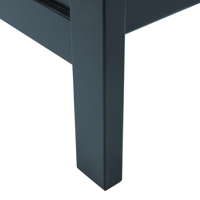 Beliani-OLIVET -Tweepersoonsbed-Blauw-140 x 200 cm-Dennenhout