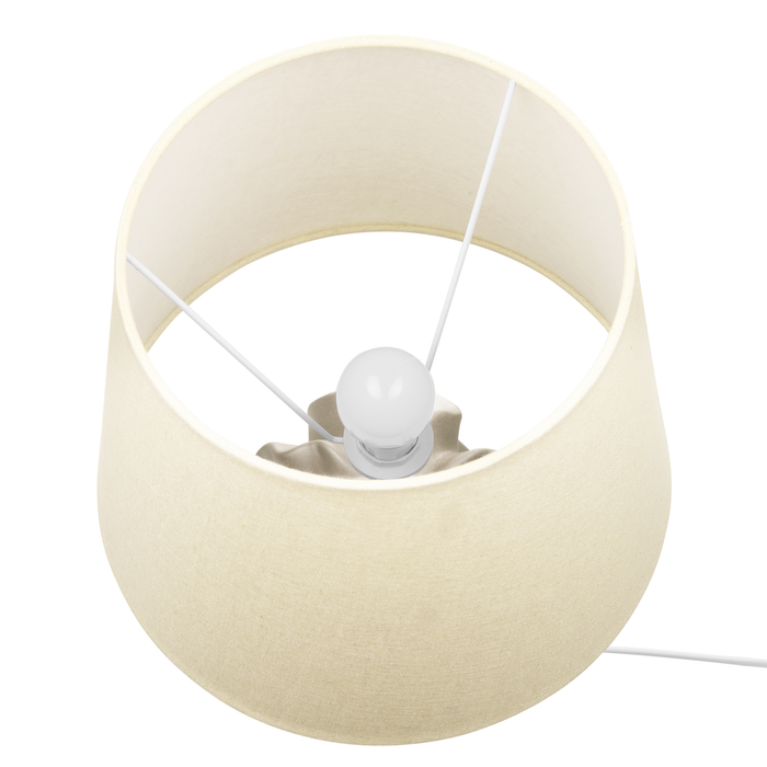 Beliani - ALLIKA - Tafellamp - Gebroken wit - Keramiek