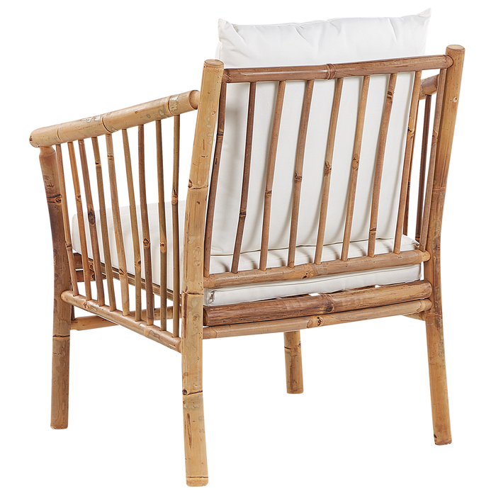 Beliani - MAGGIORE - Loungeset voor 4 - Lichte houtkleur - Bamboehout