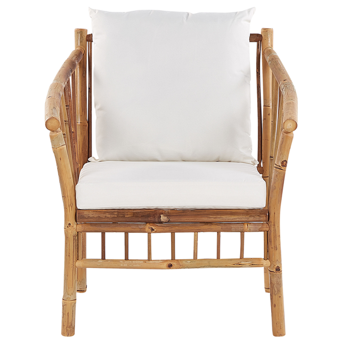 Beliani - MAGGIORE - Loungeset voor 4 - Lichte houtkleur - Bamboehout