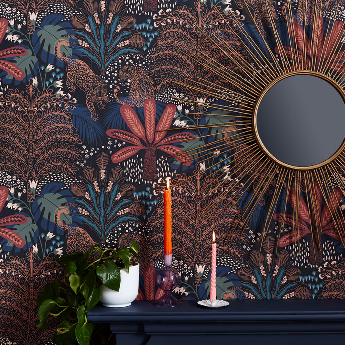 Envy - Vliesbehang - Savannah Terra - Bruin|Blauw - 10mx52cm