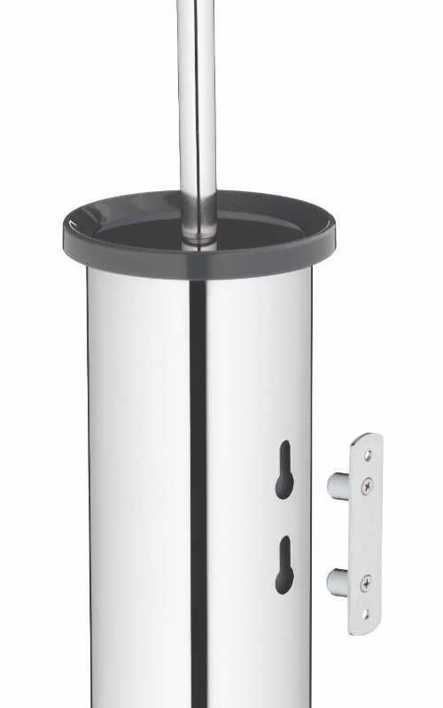 Alor Toiletborstel met Wandbevestiging - Laag - Donker Grijs - Kela