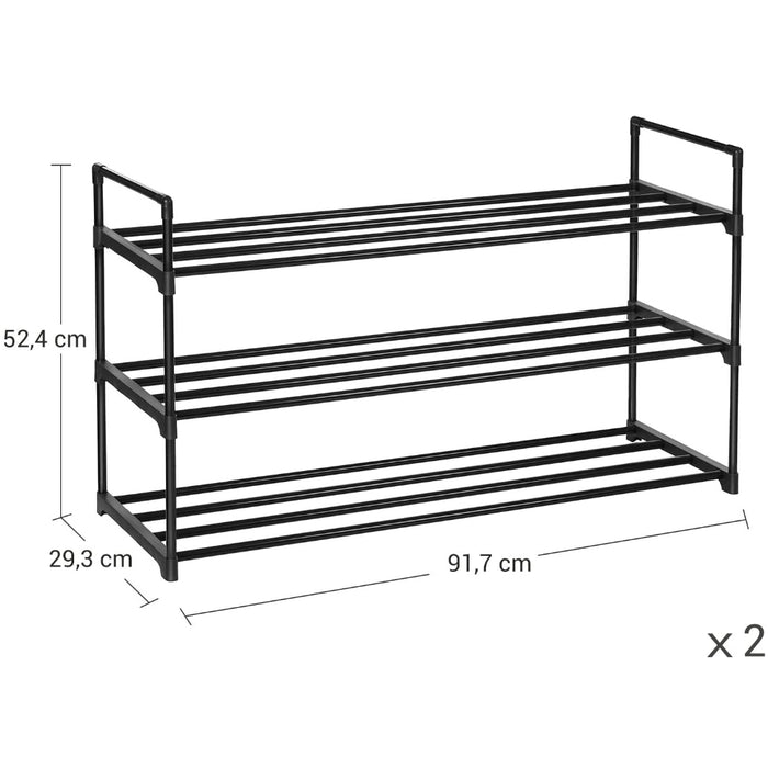 ACAZA Schoenenrek Zwart
