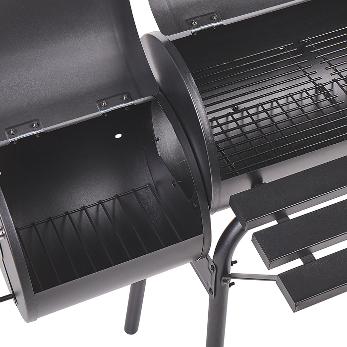 Beliani - KATLA - Houtskoolgrill - Zwart - Staal