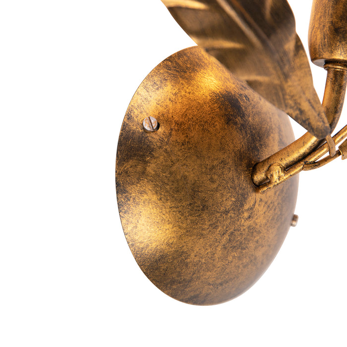 QAZQA Art Deco wandlamp antiek goud - Linden