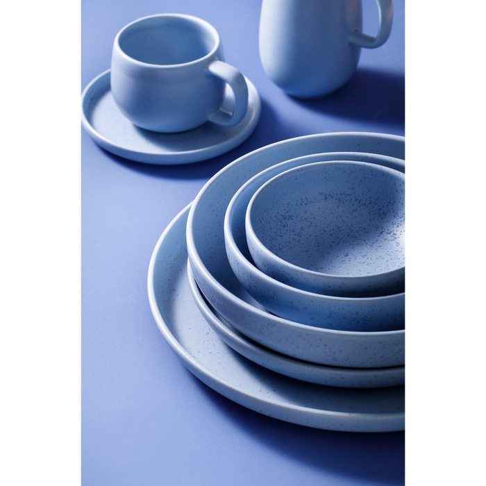 Palmer Bord Sandy Loam 28 cm Blauw Stoneware 2 stuks