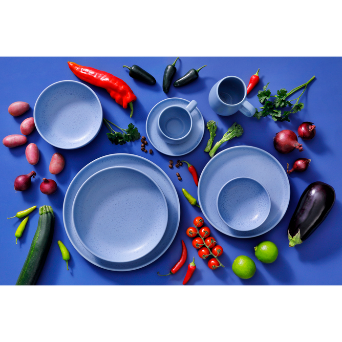 Palmer Bord Sandy Loam 28 cm Blauw Stoneware 2 stuks